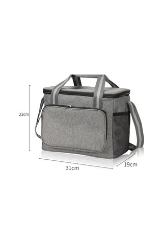 Fonksiyonel Öğle Çantası Termal Yalıtımlı Öğle Yemeği Kutusu Erkek Kadın Piknik Çantası Soğutucu Büyük Plaj Çantası Çanta Yemeği Omuz Çantası Öğle Çantaları 2 Kat Mavi