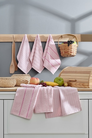 6lı Mutfak Havlusu 30x50 Sofya Pudra Pudra