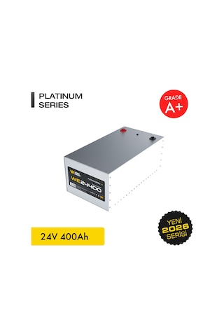 Werer Energy 24V 400Ah LiFePO4 Platinum Series Bluetooth'lu Lityum Demir Fosfat Akü