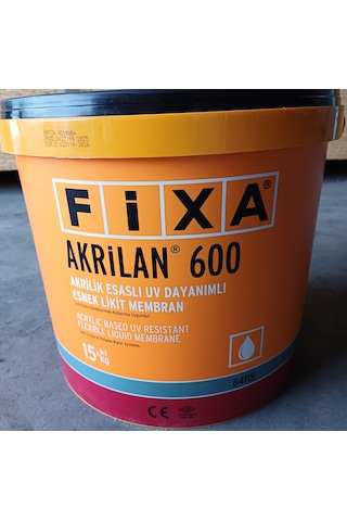Fixa Akrilan 600 Akrilik Esaslı Uv Dayanımlı Esnek Likit Membran 15kğ +-2kğ