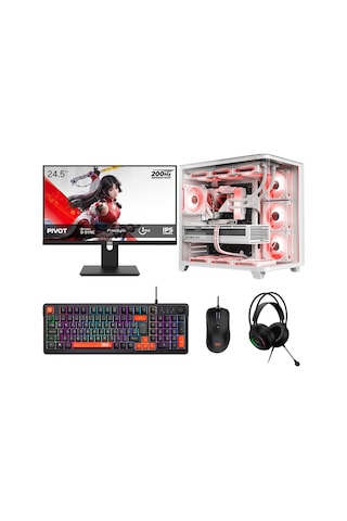 Dragos DRX9987 R5-7600 16 GB 512 GB NVMe 16 GB RX9070XT 24.5" Free Dos Masaüstü Bilgisayar