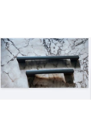 Str Zamak Köprü Kulp 96-128 Mm Lüks Modern Mutfak Dolap Çekmece Vestiyer Kulp Mat Siyah 10 Adet Si