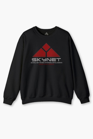 So Cool Siyah Sweatshirt Yapay Zeka Skynet Terminator Artificial Intelligence Aı Baskılı Sweat Siyah
