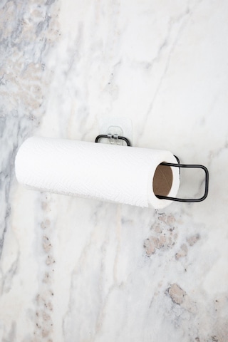 Multistore Sticker Yapışkanlı Siyah Kağıt Rulo Havluluk, Peçetelik, Yapışkanlı Tasarım, Banyo Askısı Siyah