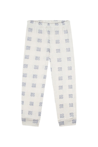 Antebies Organik Krem Uzun Kollu Kız Çocuk Pijama Takımı Renkli