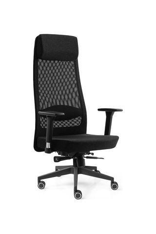 Tarsus Business Çalışma Koltuğu Kumaş Siyah Gri Çok Renkli
