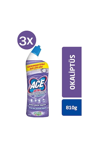 Ace Ultra Power Jel Kıvamlı Çamaşır Suyu Okaliptus 810g X 3 Adet Diğer