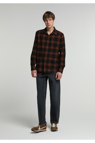 Colin's Colins Regular Fit Shirt Neck Ekoseli Erkek Turuncu Uzun Kol Gömlek Cl1081818 Q1.v1 Brc Kiremit