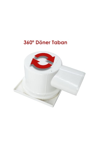Mesa Teknik Yandan 50 MM Çıkış Koku Önleyici Plastik Yer Süzgeci 10 x 10 CM