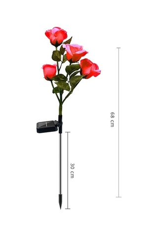 Tongxida Güneş Simülasyonu Gül Çiçek Işıkları Renkli Bahçe Çim Işıkları Rastgele Renk Teslimatı Diğer Diğer