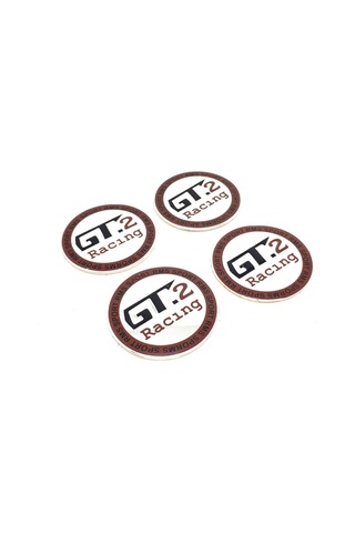 Trobus Jant Göbeği Etiketi Alüminyum Yapıştırmalı Yarış Desenli 4'lü 55 Mm