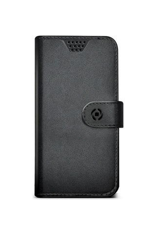 Celly Wally Xl Üniversal 4.5" 5.0" Telefonlar İle Uyumlu Kapaklı Kılıf Siyah