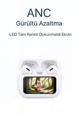 Qasul 13806 Anc Gürültü Engelleyici Ekranlı Kablosuz Kulaklık