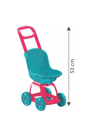 Oyuncak Bebek Arabası 53 Cm Ergonomik Hafif Ve Güvenli Gelişim Destekleyici Evcilik Oyuncağı