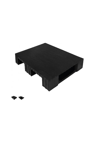 60 X 80 X 15 Cm Siyah Üzeri Kapalı Plastik Palet - Parti No: 1