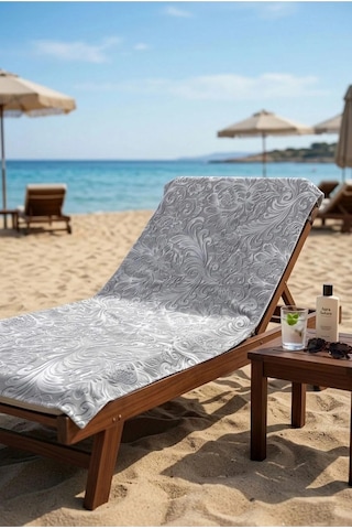 Plaj Havlusu 70 X 150 Garden Gümüş