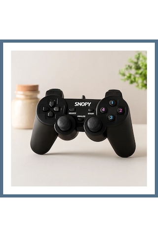 Buradabulabilirsin Ps3 Kablolu Titreşimli Analog Oyun Kolu Usb, 15 Tuş Bbz