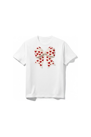 Urbantrendstore Kurdela Unisex Kız Çocuk Bisiklet Yuvarlak Yaka Basic Kısa Kollu %100 Pamuk Tişört Beyaz