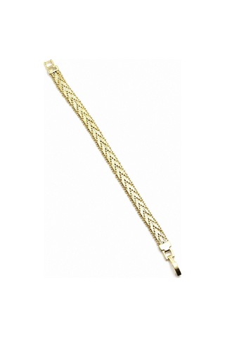 Geniş Kesim Hasır Model Xuping Bileklik - Gold