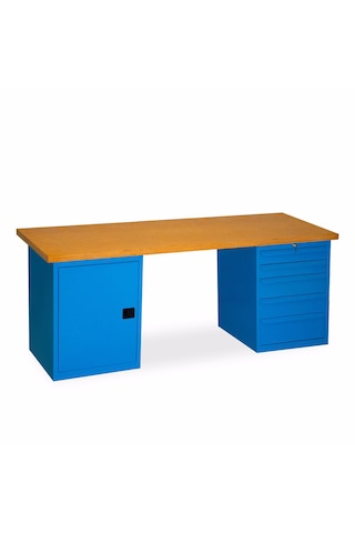Star Çelik Çalışma Tezgahı 5 Çekmeceli Dolaplı-2130 Mm Star Çelik Çalışma Tezgahı 5 Çekmeceli Dolaplı-2130 Mm