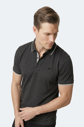 Slazenger Zeru Erkek Polo Yaka Siyah Tişört