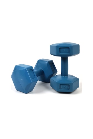 Dambıl Seti 10 KG Vücut Geliştirme Demir Tozu Dolgulu 2x5 KG Ga031