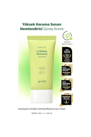 Sakin Görünüm Sunan Güneş Kremi Goodal Houttuynia Cordata Calming Moisture Sun Cream Spf50+ Pa++++ 66527287