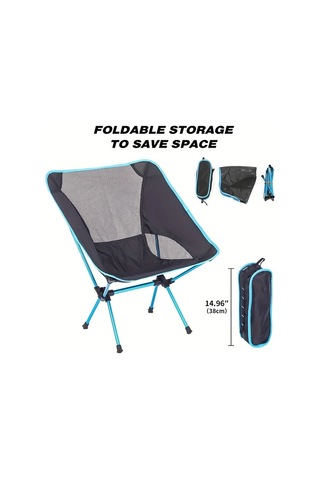 Dashanshop Ergonomik Alüminyum Katlanabilir Kamp Sandalyesi Koyu Mavi Hafif Tasinabilir 99 79kg Kapasite Koyu Mavi