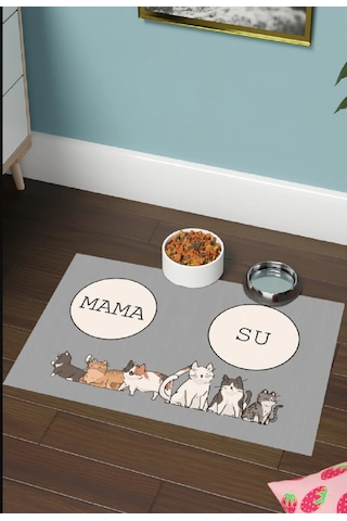 Kaydırmaz Taban Kedi Köpek Mama-su Altlığı/paspas