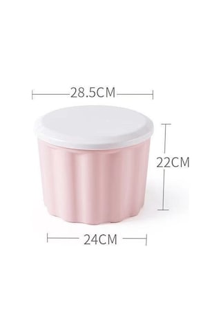 Sones Çok Amaçlı Ev Plastik Saklama Taburesi Çeşitli Atıştırmalıklar İçin, Renk: Küçük Lotus Pembesi