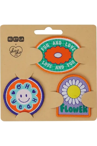 Kietla Cırt Cırtlı Patch Seti Flower Çok Renkli