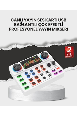 Znv Zenvia Mey İthalat Çok Efektli Canlı Yayın Ses Mikseri Usb Ve Kablosuz Uyumlu Znv2025 Cmn