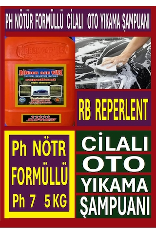 Reperlent Ph Nötr Formüllü Cilalı Oto Yıkama Şampuanı 5 Kg