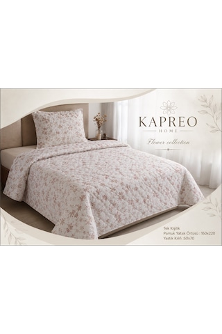 Kapreo Home Flower Collection Pamuk Pike Seti Pembe Çok Renkli