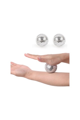 1 Çift El Manyetik Terapi Dikenli El Masaj Topu Çok Renkli