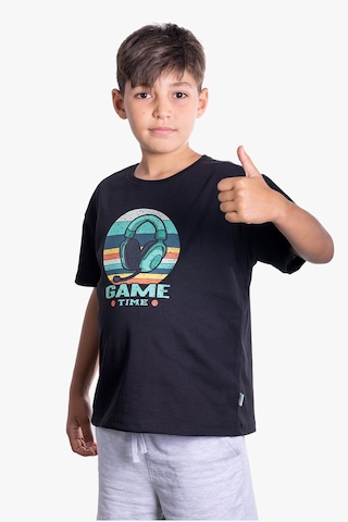 Little's World The Game Time Çocuk Tshirt Siyah