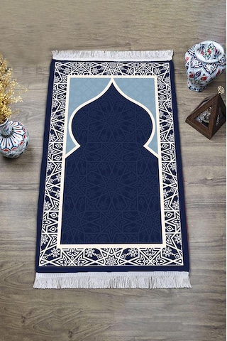 Dijital Baskı Kaymaz Tabanlı Yıkanabilir Püsküllü Seccade Scd0001 Renkli