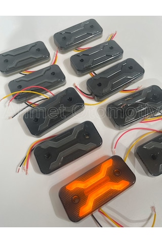 Ahmet Otomotiv 10 Adet Füme Dark Model Sarı-turuncu Led Lamba