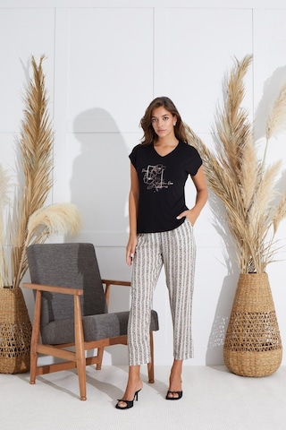 Sevim Kadın Kısa Kol Siyah Pijama Takım C4t8n6o51 001