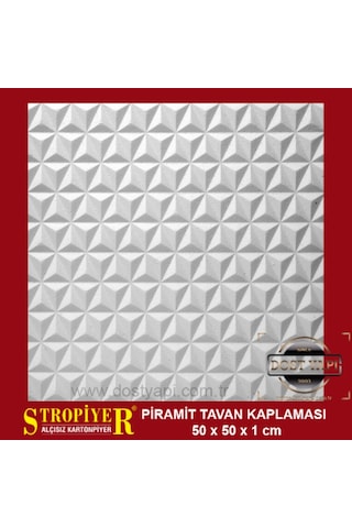 Stropiyer Tavan Kaplama Piramit Modeli , 1 Adet
