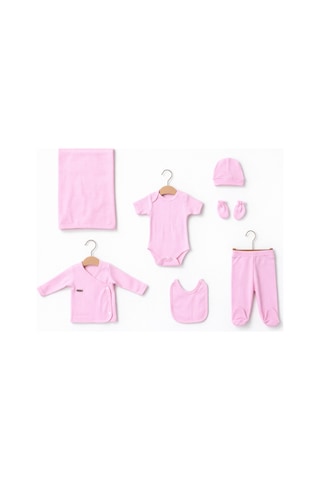 Baby Corner Ribana 7 Li Yenidoğan Hastane Çıkışı Seti Pembe
