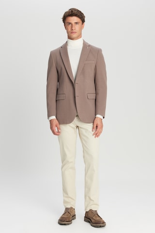 Altınyıldız Classıcs Erkek Vızon Pamuklu Slim Fit Dar Kesim Mono Yaka Kapak Cepli Esnek Blazer Ceket Vizon