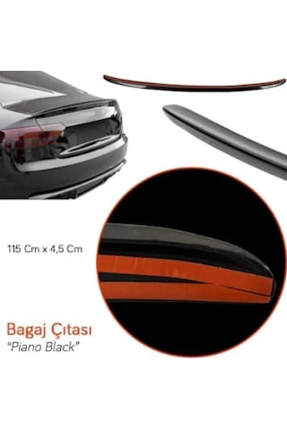 Universal Bağaj Spoiler Parlak Siyah Piano Black