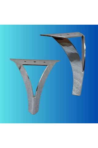 14 Cm Metal Damla Koltuk Ayağı Mobilya Ayağı Ünite Ayağı Konsol Ayağı Puf Berjer Ayağı Krom