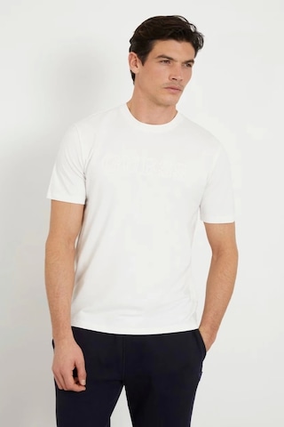 Guess Erkek Önü Logolu T-shirt Xxl