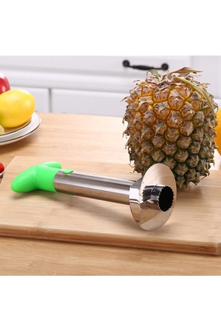 Honmex Çelik Ananas Soyucu - Sarı, Yeşil, Siyah Seçenekli, 24cm, 173g, Kolay Kullanım