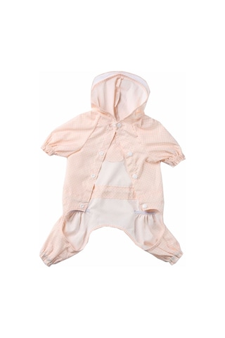 Köpek Yağmurluk Dört Ayak Su Geçirmez Toz Giysiler Pet Yağmurluk, Boyut: Xl Pembe