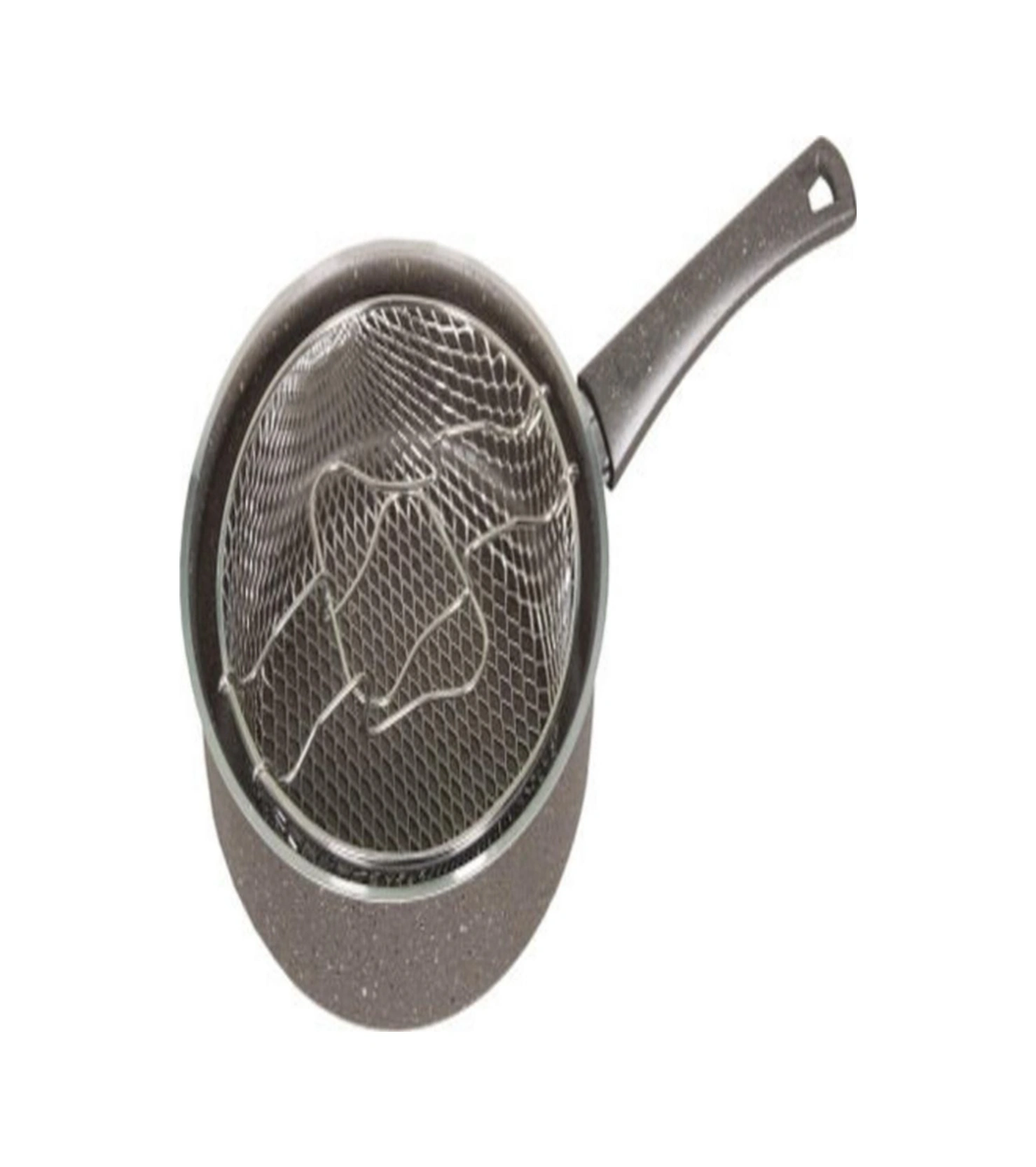 Mehtap 22cm Cips Tencere Gri Gri