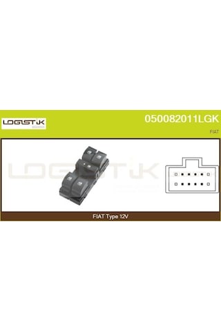 Cam Açma Düğmesi - Fiat Linea - Hellux-pra700078