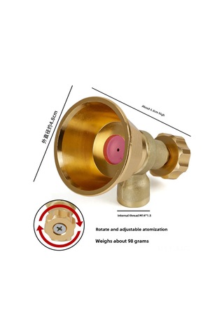Mufunye Tarım İçin Ayarlanabilir Rüzgar Dayanıklı Bakır Seramik Sprey Ağızlıği - Yüksek Basınçlı Karbon Spiral Vantilatör Buharlayıcı